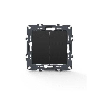 Prime Διακοπτησ Κομμυτατερ Με Κλιπ 1+1P 10Ax 250Vac Ip20 Mat Ανθρακι