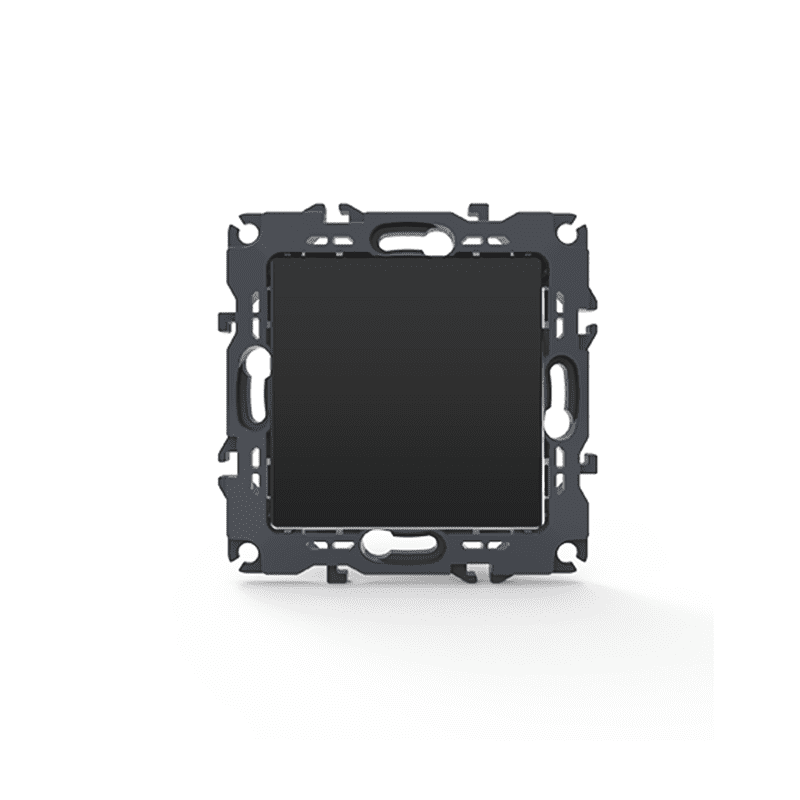 Prime Διακοπτησ Ενδιαμεσοσ Αλερετουρ Με Κλιπ 1+1P 10Ax 250Vac Ip20 Mat Ανθρακι