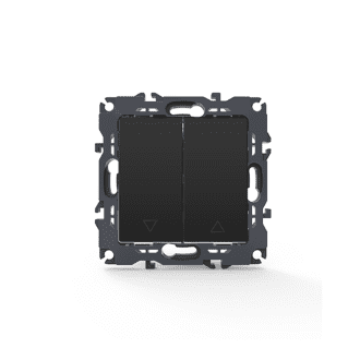 Prime Μπουτον Ρολλων Με Κλιπ 1-1P 10A 250Vac Ip20 Mat Ανθρακι