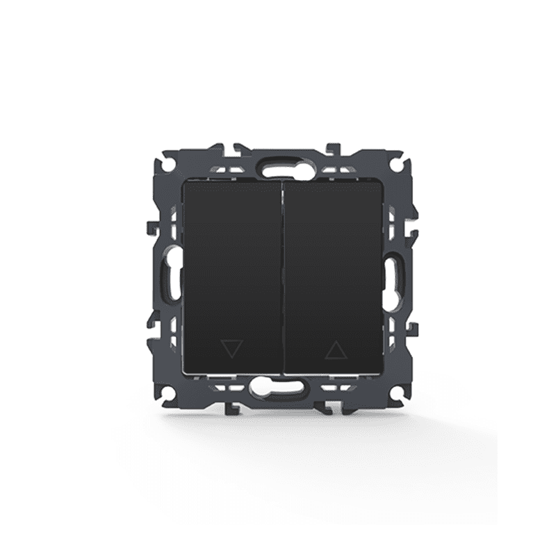 Prime Μπουτον Ρολλων Με Κλιπ 1-1P 10A 250Vac Ip20 Mat Ανθρακι