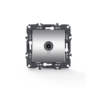 Prime Πριζα Tv Τερματικη Θωρακιση Αρσενικο Φισ Ip20 Mat Αλουμινιο