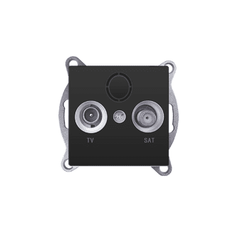 Prime Πριζα Tv-Sat Τερματικη Θωρακιση Αρσενικο Φισ & F Συνδεσμοσ Ip20 Mat Ανθρακι