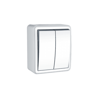 Murata Διακοπτησ Κομμυτατερ Επιτοιχοσ Με Βιδα 1+1P 10Ax 250Vac Ip20 Λευκος