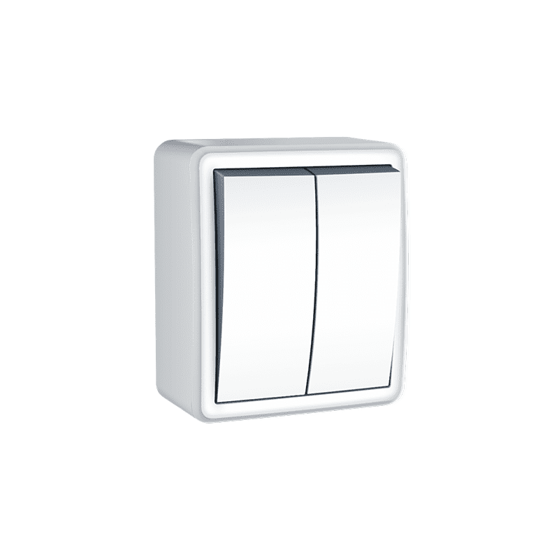 Murata Διακοπτησ Κομμυτατερ Επιτοιχοσ Με Βιδα 1+1P 10Ax 250Vac Ip20 Λευκος