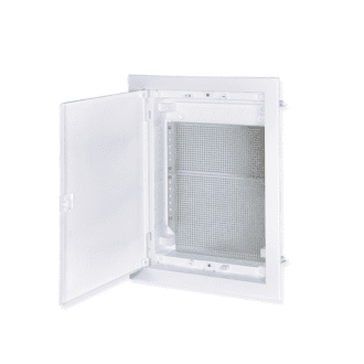Flush Mounting Enclosure For It Equipment - 2 Rows, White Door Ip30 In63A 442X346X92Mm