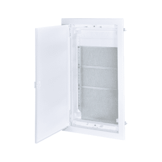 Flush Mounting Enclosure For It Equipment - 3 Rows, White Door Ip30 In63A 592X346X92Mm