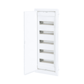 Flush Mounting 60+10 Modules 5 Rows White Door