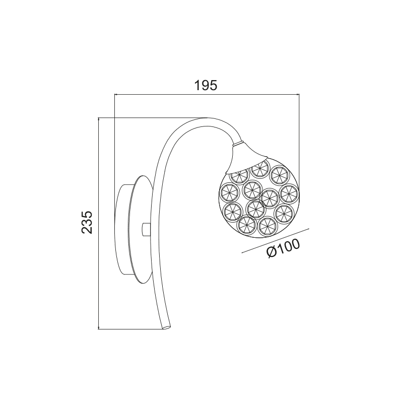 Απλικα Κρυσταλλινη Μπαλα 1Χg9 Skylar - Image 2