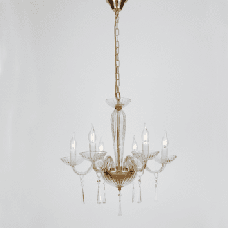 Netto Κρεμαστο Φ/Σ 6Χε14 Διαφανο Κρυσταλλο+Χρυσο Μεταλλ Φ54Χη178Cm Violet