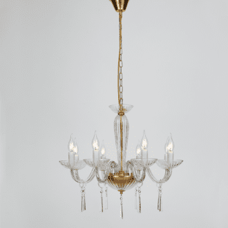 Netto Κρεμαστ Φ/Σ 8Χε14 Διαφανο Κρυσταλλο+Χρυσο Μεταλλο Φ60Χη181Cm Violet