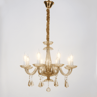 Netto Κρεμ Φ/Σ 8Χε14 Σαμπανιζε Κρυσταλλο+Χρυσο Μεταλλο Φ59Χη178Cm Lompelia