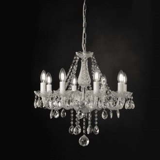 Netto Κρεμ Φ/Σ 8Χε14 Διαφανο Κρυσταλλο+Χρωμιο Μεταλλο Φ57Χη162Cm Gladiolo