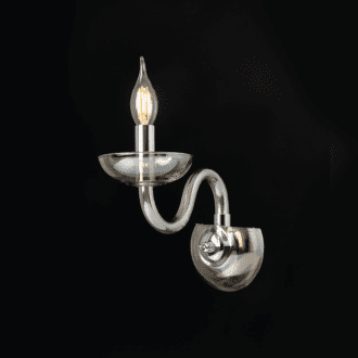 Netto Επιτοιχο Φ/Σ 1Χε14 Cognac Κρυσταλλο+Χρωμιο Μεταλλο 22X30Cm Lunaria