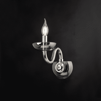 Netto Επιτοιχο Φ/Σ 1Χε14 Φιμε Κρυσταλλο+Χρωμιο Μεταλλο 22X30Cm Lunaria