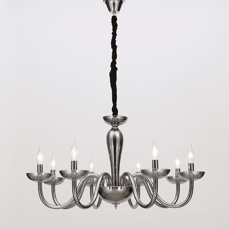 Netto Κρεμαστο Φ/Σ 8Χε14 Φιμε Κρυσταλλο+Χρωμιο Μεταλλο Φ79Χη168Cm Lunaria