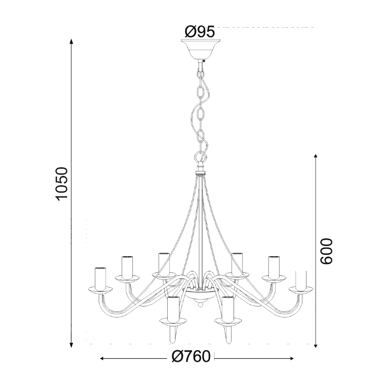 Κρεμαστο Καφε Μεταλλικο 8Χε14 Palmyra - Image 2