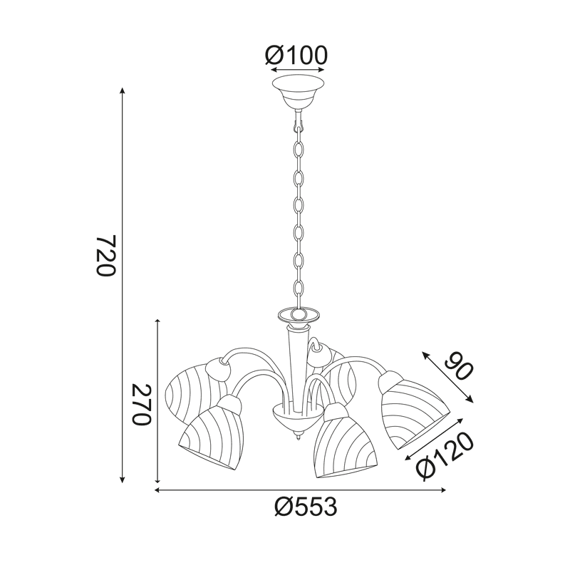 Κρεμαστο Μπρονζε Μεταλλικο 5Χε14 Byron - Image 2