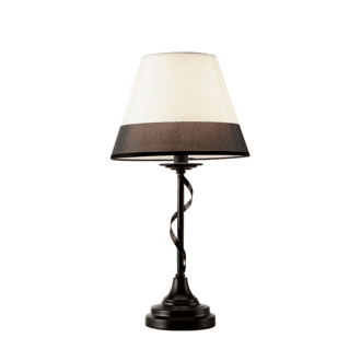 Netto Επιτραπεζιο 1Χε14 Μεταλ Μαυρο+Ασπρομαυρο Αμπαζουρ Φ28Χη54Cm Mulan