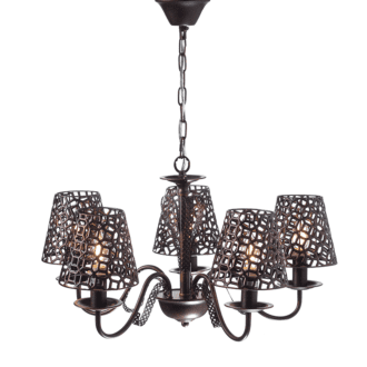 Netto Κρεμ Φ/Σ 5Χε14 Μεταλλικο Μαυρο-Χαλκινο Φ55Χη85Cm Edam