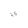 Set Of White Plastic End Caps For P119, 1Pc With Hole & 1Pc Without Hole