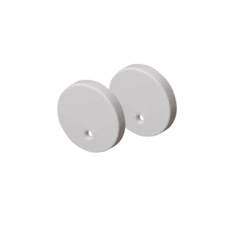 Set Of Silver Plastic End Caps For Profile P230, 2 Pcs Without Hole