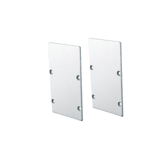 Set Of Metal End Caps For Profile P288, 2 Pcs Without Hole
