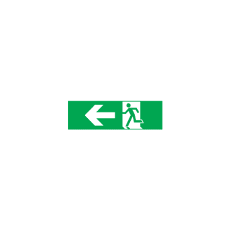 Arrow Left Sticker For Exit/Emergency Lighting