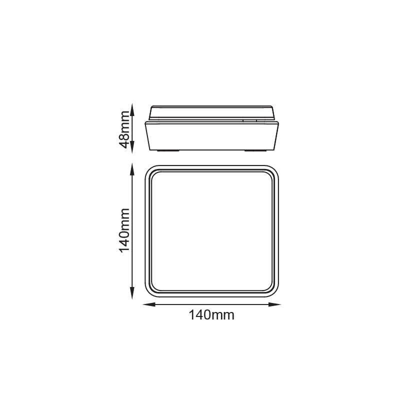 Led Smd Wall Luminaire 12W 650Lm 110° 230V Ac 3.000K Dark Grey Cri80 Ip54 30.000Hrs - Image 3