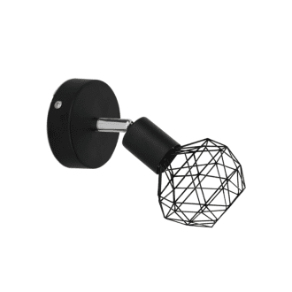 Σποτ I 1Xe14 Μαυρο Πλεγμα 12,5X9,5X15,5Cm Aladdin