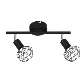 Σποτ Ii 2Xe14 Μαυρο Πλεγμα 30X12,5X19,5Cm Aladdin