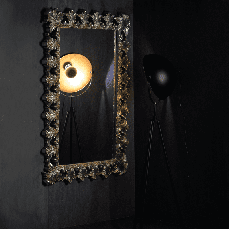 Επιδαπεδιο Φ/Σ 1Χε27 Μεταλλικο Μαυρο/Χρυσο Φ48Χη150Cm Camara - Image 2