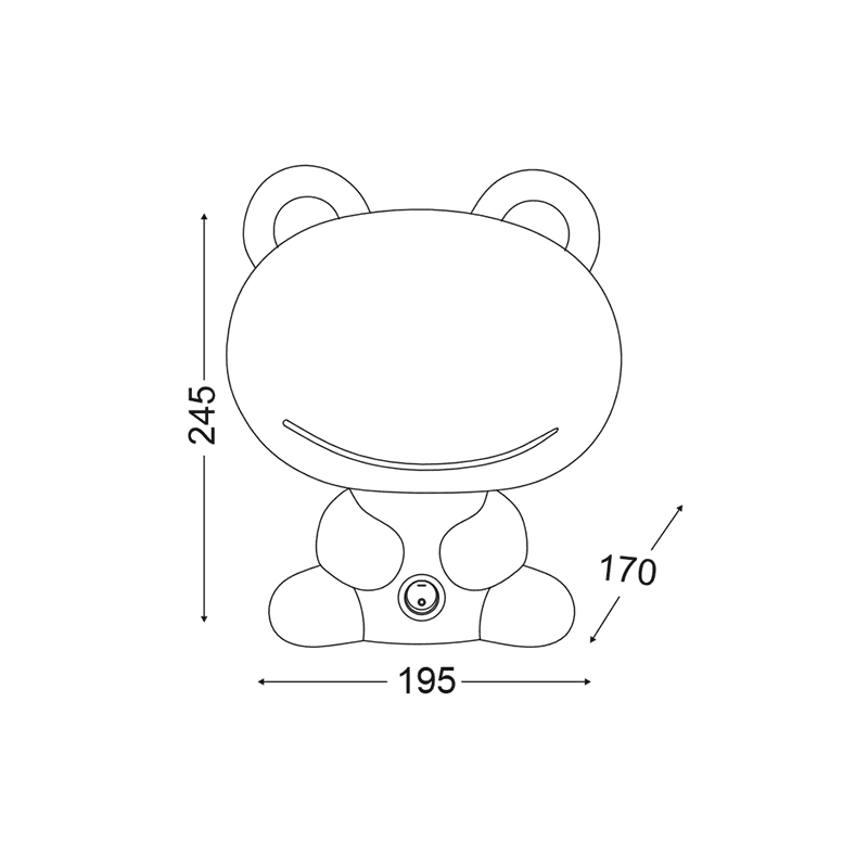 Πορτατιφ 1Χε14 Παιδικο Βατραχακι Πρασινο 20Χ17Χη25Cm Friends - Image 2
