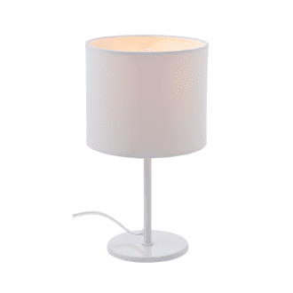 Πορτατιφ Υφασμα Λευκο 1X40W E14 H28Cm Arioso