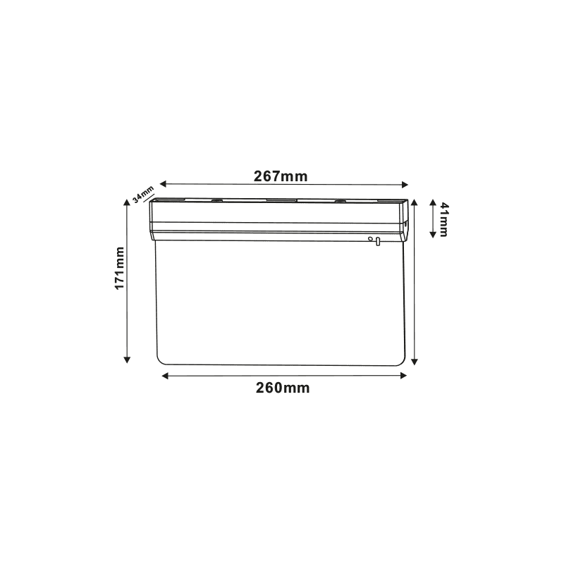 Maintained/Non Maintained Emergency Led Sign Luminaire 2W 3Hrs 60Lm 6000K 230V - Image 3