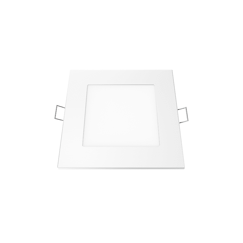 Λευκο Τετραγωνο Led Πανελ Χωνευτο 6W 4000K 470Lm 118X118Mm 230V Ac Ra80