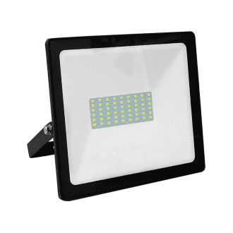 Black Led Smd Flood Luminaire Ip66 50W 3000K 4000Lm 230V Ra80
