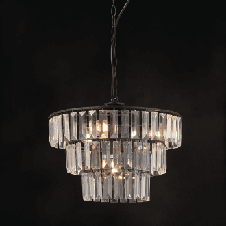 Κρεμαστο Φ/Σ 4Χε14 Ακρυλικο+Μαυρο Μεταλλο Φ38,5Χη102Cm Oregon