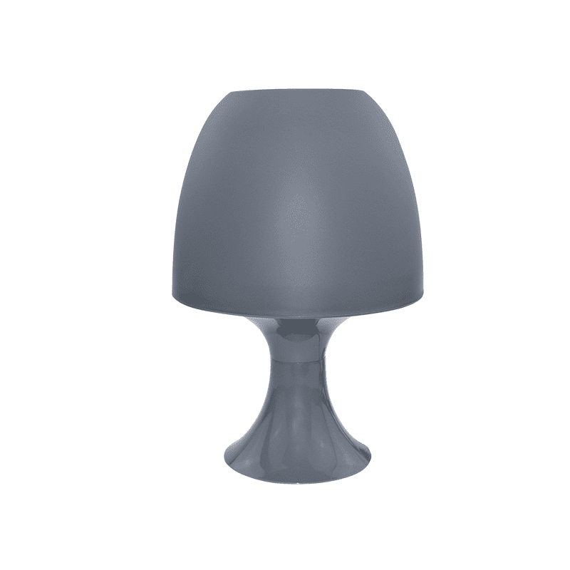 Επιτραπεζιο Φ/Σ 1Χε14 Πλαστικο Σκουρο Γκρι Φ16Xh25,5Cm Nioki