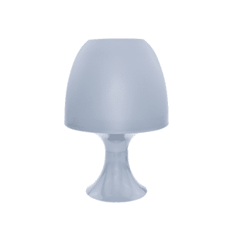 Επιτραπεζιο Φ/Σ 1Χε14 Πλαστικο Ανοιχτο Γκρι Φ16Xh25,5Cm Nioki