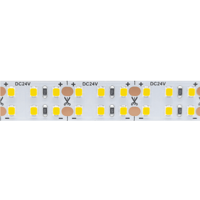Led Smd Strip 24V Dc 40W/M 4000K 4600Lm/M Ip20 15Mm Cri80 Osram 2835 240Leds/M 3Sdcm 5M Reel 5Yrs