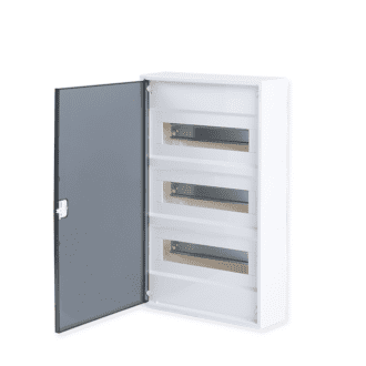 Ηλ.πινακασ Πλαστικοσ Επιτοιχοσ 36 Θεσεισ Διαφανη Πορτα 3 Σειρεσ Ip 40