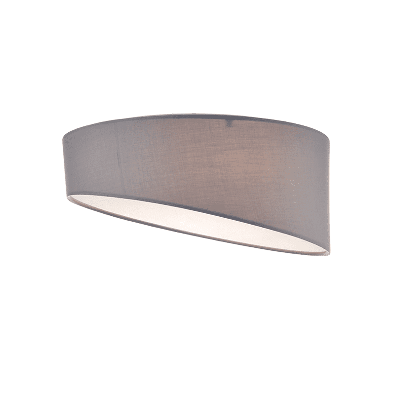 Φ/Σ Οροφησ 3Χε27 Παλ Γκρι Υφασμα+Ακρυλικο Φ40Χη18Cm Pablo