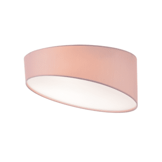 Φ/Σ Οροφησ 3Χε27 Παλ Ροζ Υφασμα+Ακρυλικο Φ40Χη18Cm Pablo