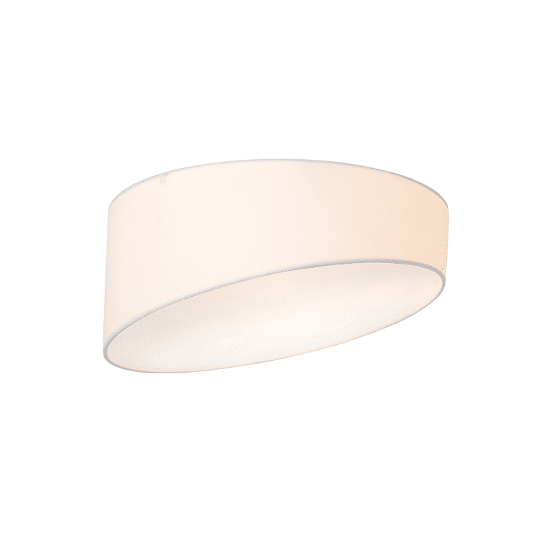 Φ/Σ Οροφησ 3Χε27 Λευκο Υφασμα+Ακρυλικο Φ40Χη18Cm Pablo