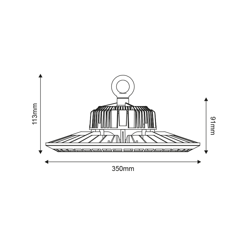 Led High Bay Bhigh Dim1-10 150W 25.500Lm 5000K 90° 230V Ac Ip66 Ra>80 50.000Hrs - Image 2