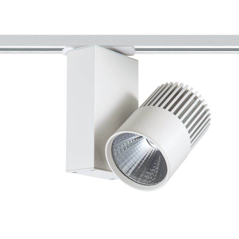 White Led Track Light 15W 4000K 2Wires 36° 1150Lm 230V Ra80