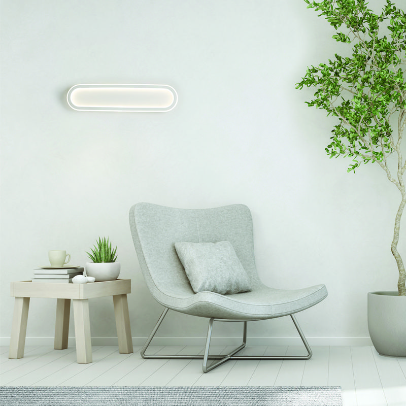 Οροφησ Φ/Σ Led 36W Dim 3000K 2700Lm Solo Μεταλλικο Λευκο Ip20 57X14X6Cm - Image 2