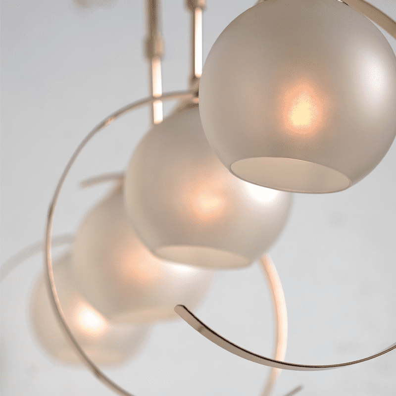 Κρεμαστο Φ/Σ 4Χε27 Μεταλλικο Χρυσο+Περλε Γυαλι 107Χ15Χη120Cm Iparelle - Image 3