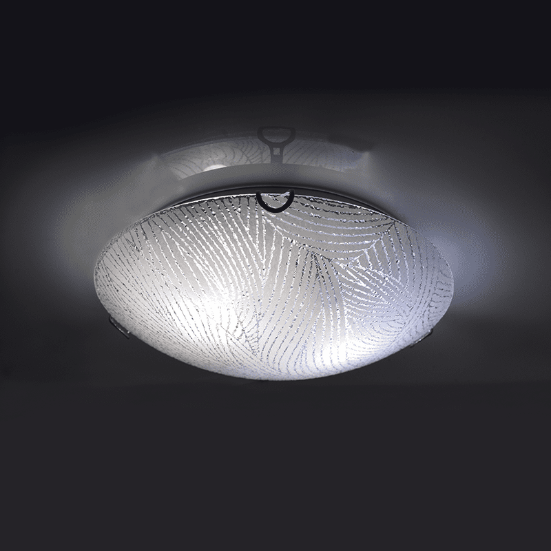 Επιτοιχιο/Οροφησ Φ/Σ 3Χε27 Κρυσταλιζε Γυαλι+Μεταλο Φ40Χη12Cm Force - Image 2