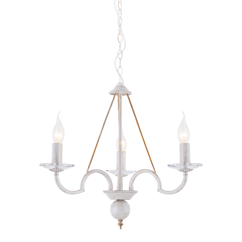 Κρεμαστο 3Χε14 Μεταλ Πατινα Λευκο Χρυσο+Κρυσταλ Φ51Χη102Cm Geisha